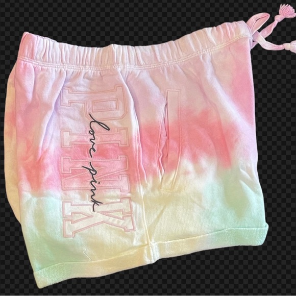 NEW VICTORIAS SECRET PINK FREYA TIE DYE TEE SHIRT & SHORTS (OR LEGGINGS) XS-XXL - Picture 3 of 12